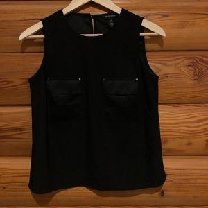 Women’s chic black sleeveless top